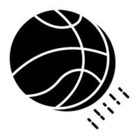 Editable design icon of basketball vector