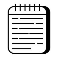 Unique design icon of diary vector