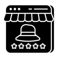 Unique design icon of shopping website vector