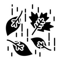 A perfect design icon of flying leaves vector