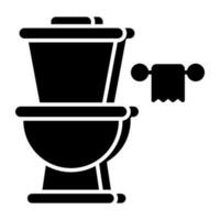 An icon design of commode vector