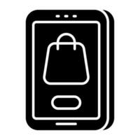 icono de diseño moderno de compras en línea vector