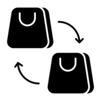 An icon design of parcel transfer vector