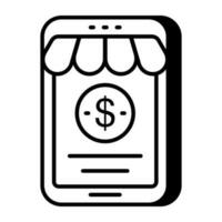 Unique design icon of web shop vector