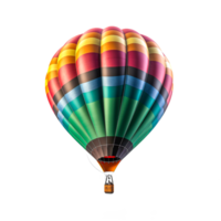 transparent png coloré passager chaud air des ballons - génératif ai.