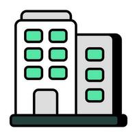 Modern design icon of commercial building vector