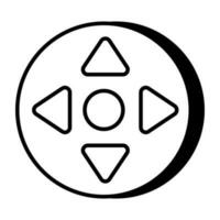 Editable design icon of control buttons vector
