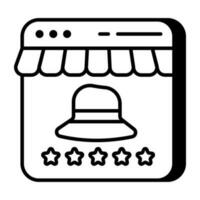 Unique design icon of web shop vector