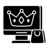 icono de diseño único del sitio web de compras vector