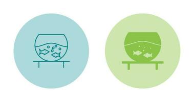 Fish Bowl Vector Icon