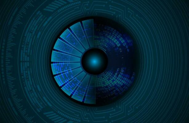 Modern Cybersecurity Technology Icon Pack with Eyes