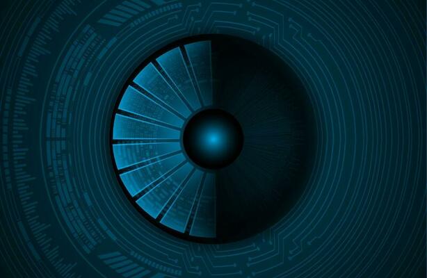 Modern Cybersecurity Technology Icon Pack with Eyes