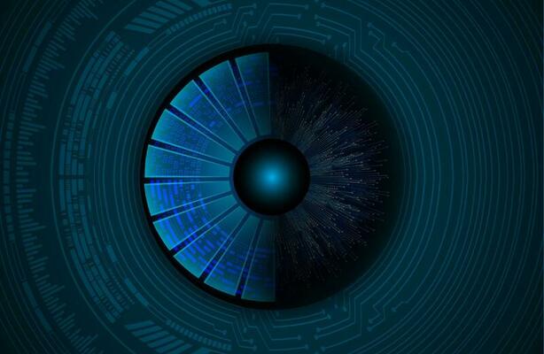 Modern Cybersecurity Technology Icon Pack with Eyes
