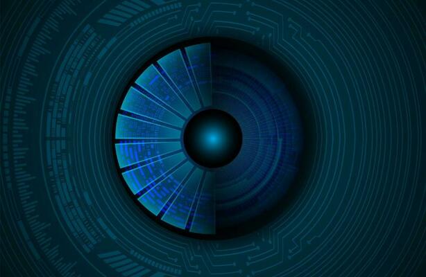 Modern Cybersecurity Technology Icon Pack with Eyes