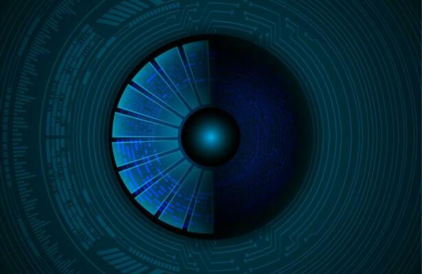 Modern Cybersecurity Technology Icon Pack with Eyes