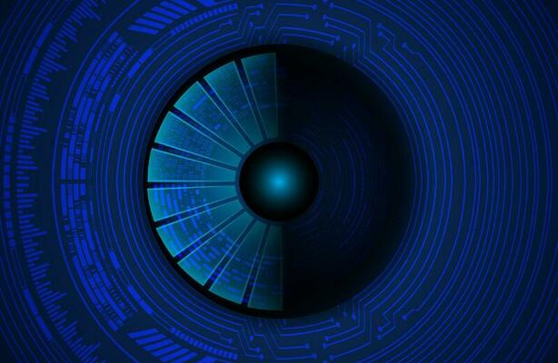 Modern Cybersecurity Technology Icon Pack with Eyes