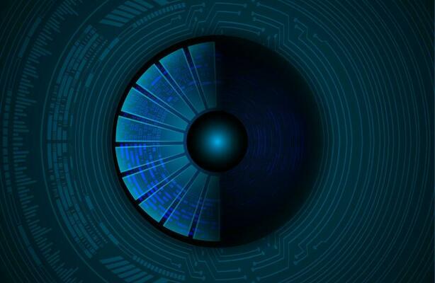 Modern Cybersecurity Technology Icon Pack with Eyes