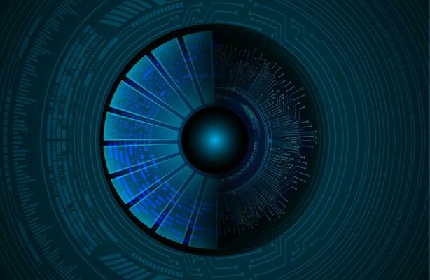 Modern Cybersecurity Technology Icon Pack with Eyes