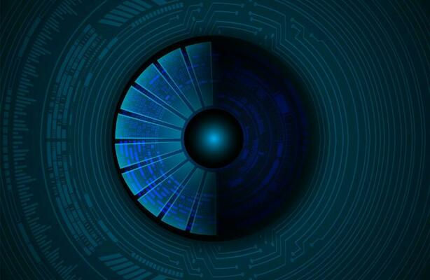 Modern Cybersecurity Technology Icon Pack with Eyes