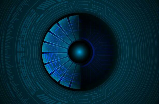 Modern Cybersecurity Technology Icon Pack with Eyes