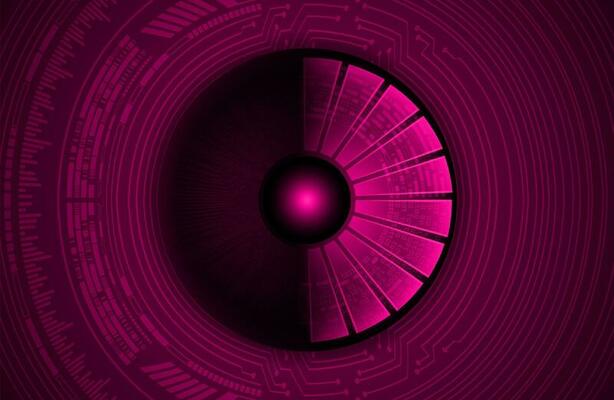 Modern Cybersecurity Technology Icon Pack with Eyes