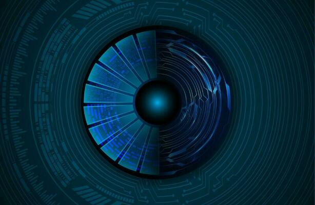 Modern Cybersecurity Technology Icon Pack with Eyes
