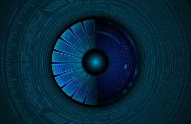 Modern Cybersecurity Technology Icon Pack with Eyes