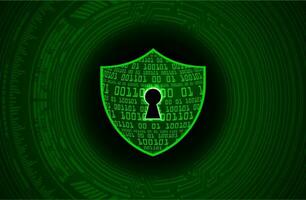 Modern Cybersecurity Technology Background with shield vector