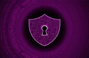 Modern Cybersecurity Technology Background with shield vector