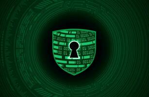 Modern Cybersecurity Technology Background with shield vector