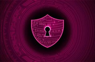 Modern Cybersecurity Technology Background with shield vector