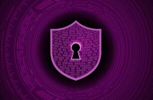 Modern Cybersecurity Technology Background with shield vector