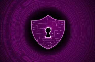Modern Cybersecurity Technology Background with shield vector