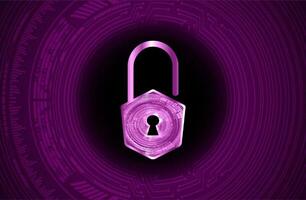 Modern Cybersecurity Technology Background with padlock vector