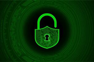 Modern Cybersecurity Technology Background with padlock vector