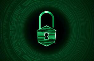 Modern Cybersecurity Technology Background with padlock vector