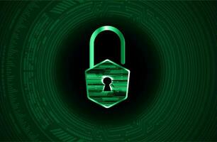 Modern Cybersecurity Technology Background with padlock vector