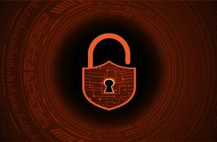 Modern Cybersecurity Technology Background with padlock vector