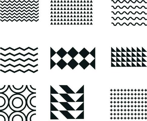Set of vector geometric shapes