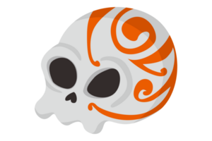 Tattooed skull On Transparent Background png