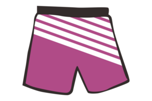 Shorts With Stripe Pattern On Transparent Background png