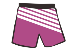 kurze Hose mit Streifen Muster auf transparent Hintergrund png