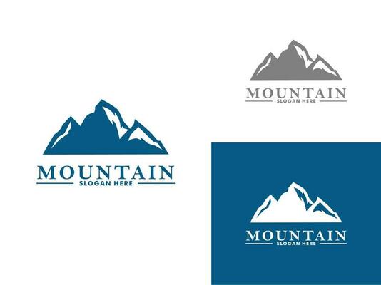 Mountain logo design vector template