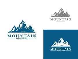 plantilla de vector de diseño de logotipo de montaña