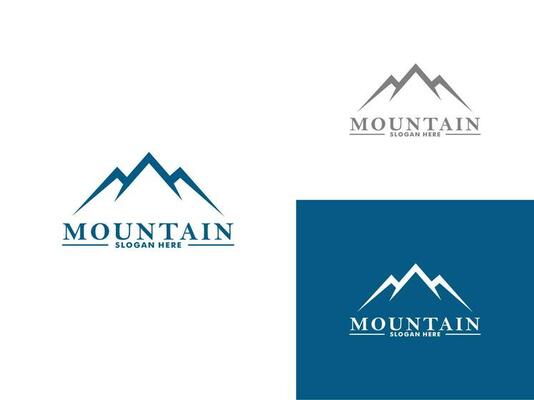 Mountain logo design vector template