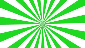 green rays rotating animation radial abstract spiral background. video