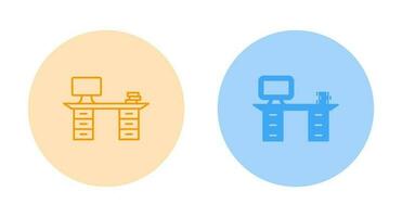 Working Desk Vector Icon