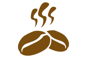 café frijol logo en transparente antecedentes png