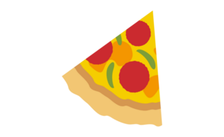 Pizza rebanada en transparente antecedentes png