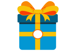 Navidad regalo caja icono con transparente antecedentes png